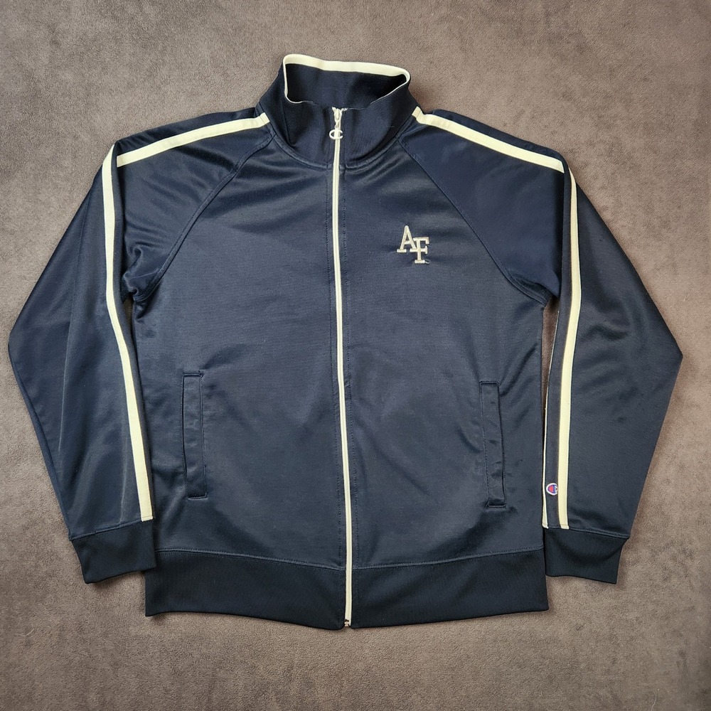 Air Force Falcons‎ Champion Track Jacket Womens XL Navy Blue Full Zip USAFA